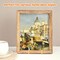Mocoosy 2 Pack 6 Inch Gold Plate Stands for Display, Metal Square Wire Easel Stand, Plate Holder Display Stands, Picture Frame Stands for Display Photos, Decorative Platter, Plaques and Table Top Arts